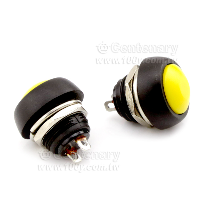 12mm 圓形黃色 1常開 - 117133 產品圖片