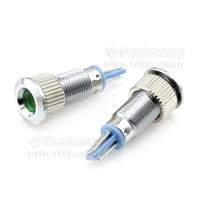 Φ8mm 金屬信號燈 12V 藍色 - 117362 產品圖片