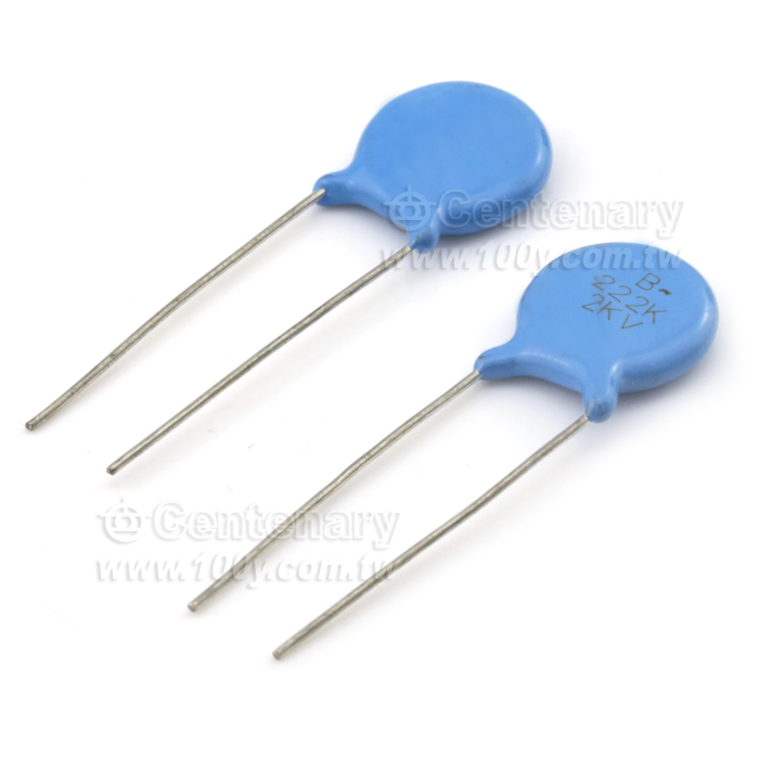 高壓陶瓷電容 2200pF/2KV ±10% - 46948 產品圖片