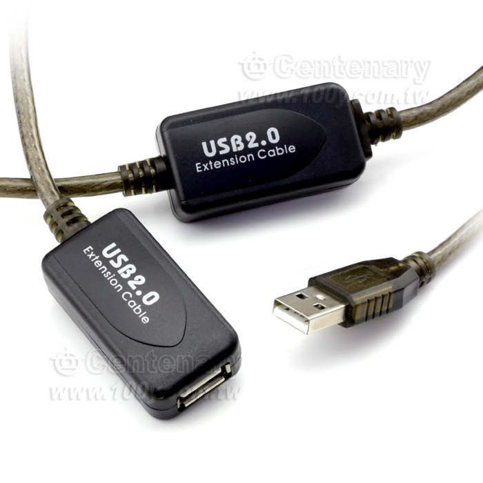 USB2.0 帶磁環信號放大延長線 30M - 117726 產品圖片