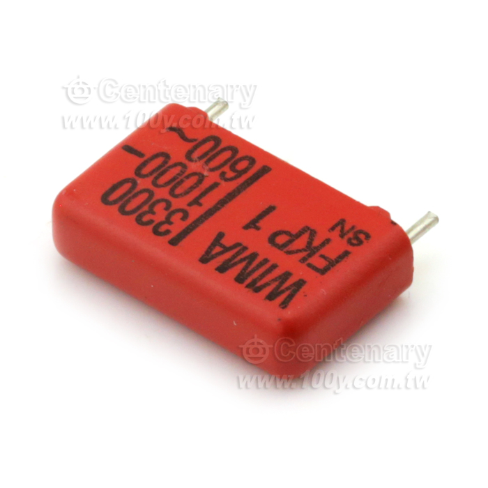 3300pF/1000V 0.0033uF/1600V /5%(角距15mm) 無鉛 - 65638 產品圖片