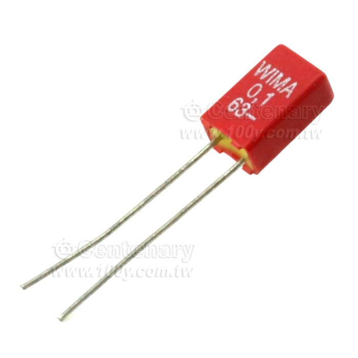 0.1uF/63V/±5%(角距2.5mm) - 65645 產品圖片