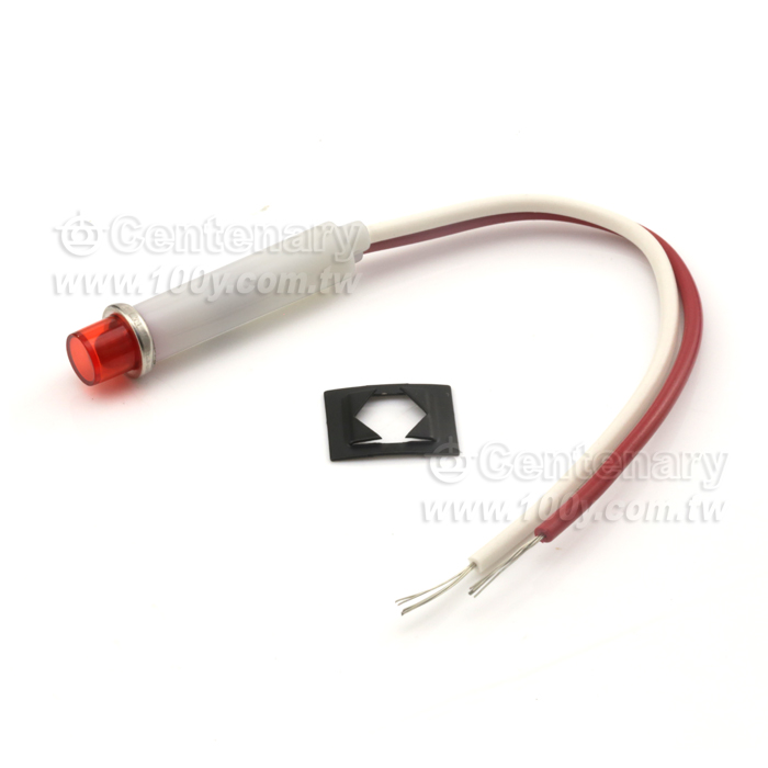 LED面板安裝指示燈 紅色 24V - 118153 產品圖片