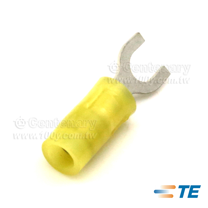 Yellow 6 Stud Spade Terminal Connector Crimp 24-26 AWG - 118162 Product Image