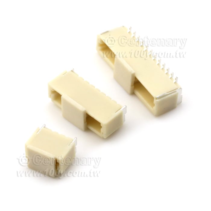 SH-1.0mm-10P  立貼公座 SMD 90°彎針 - 43883 產品圖片