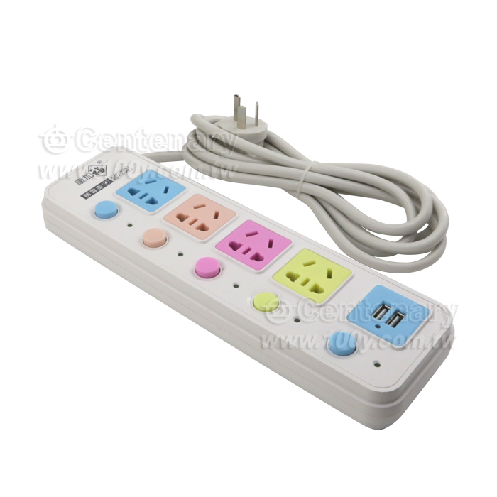 5開4位帶2USB 1.8米 005 - 118158 產品圖片