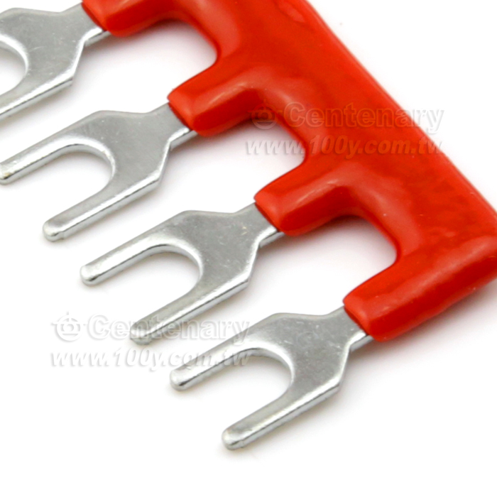 TB端子短路片 3P 紅色 4.0mm - 43751 產品圖片