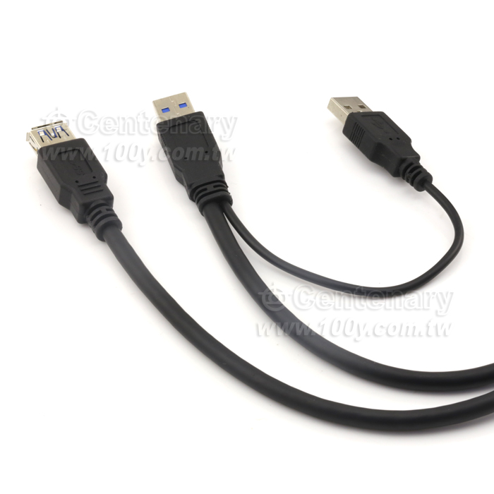 USB 3.0 A(M)-A(M)+A(F) 1M【ROHS】 - 118490 產品圖片