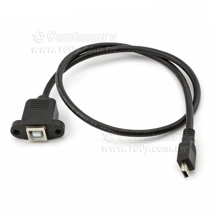 Mini usb公轉打印母帶耳朵線 50CM - 118773 產品圖片