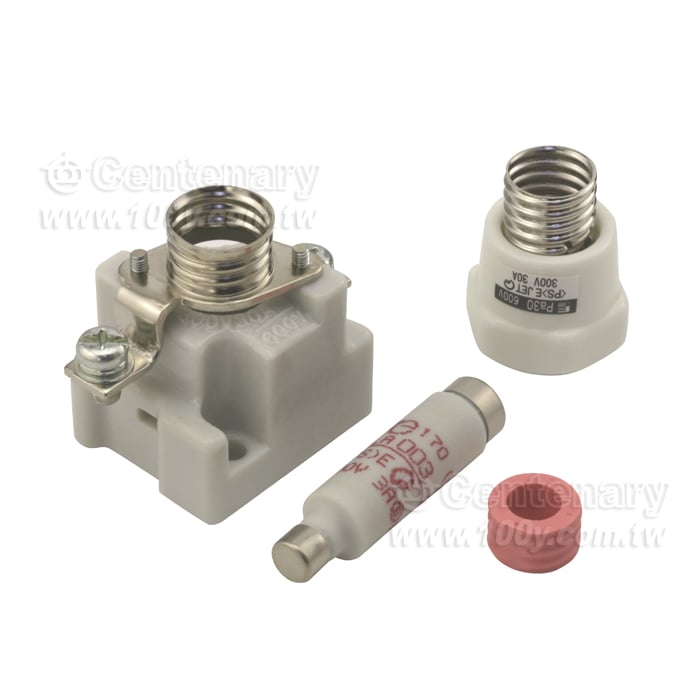 瓷器保險絲+座 3A/600V - 104087 產品圖片