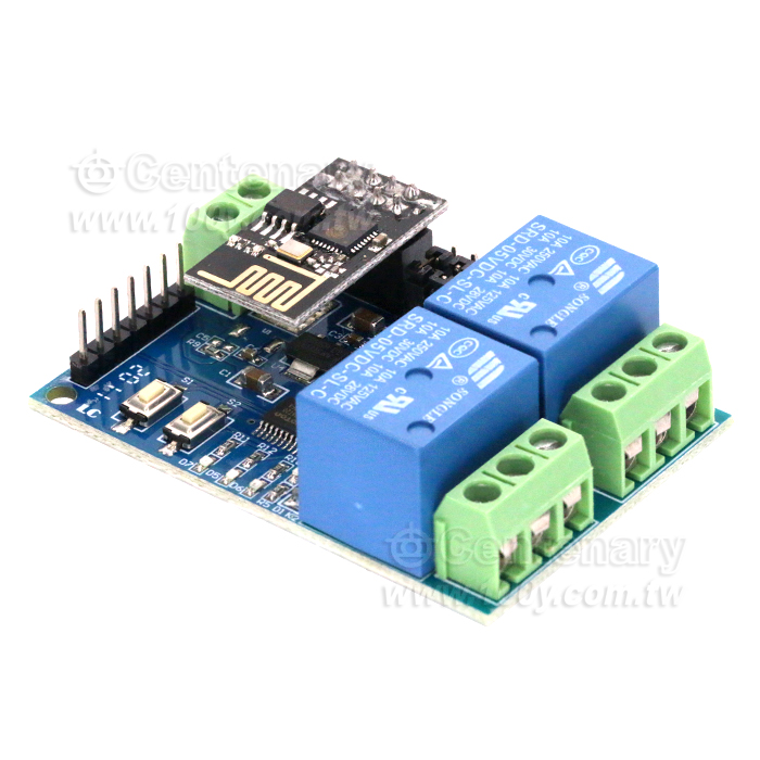 ESP8266-雙路WIFI繼電器模組 - 119117 產品圖片