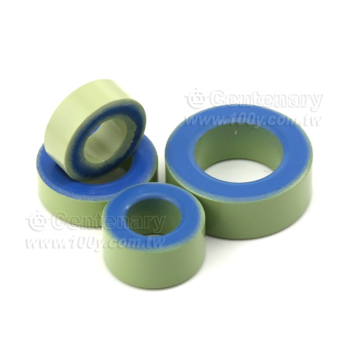 鐵粉芯磁環，綠藍環￠外26.9*內徑14.5*厚6.4*高14.5mm - 119331 產品圖片