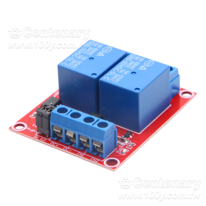 2路高低電平觸發繼電器模塊 DC5V - 119307 產品圖片