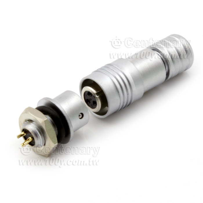 Push-pull Nickle Plated Industial Circular Connector - 119124 Product Image