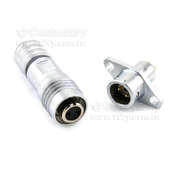 Push-pull Nickle Plated Industial Circular Connector - 119130 Product Image