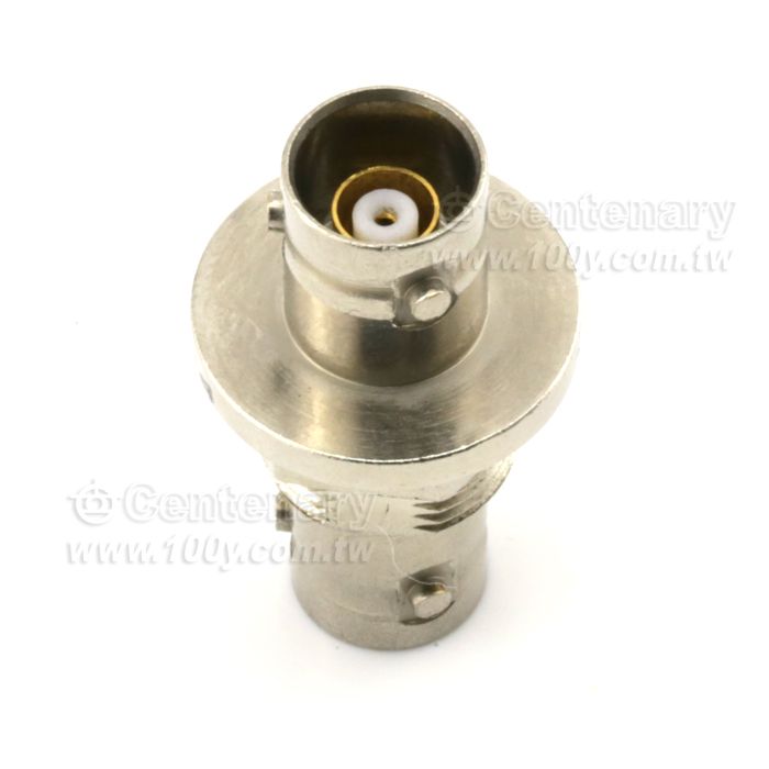 Trompeter Twinaxial/ Triaxial Bulkhead Jack TRB Jack to Jack 3-Lug Female to Female Non-insulated Feedthru Hermetically Sealed - 119423 Product Image