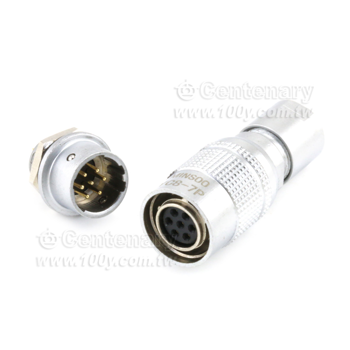 Push-pull Nickle Plated Industial Circular Connector - 119138 Product Image