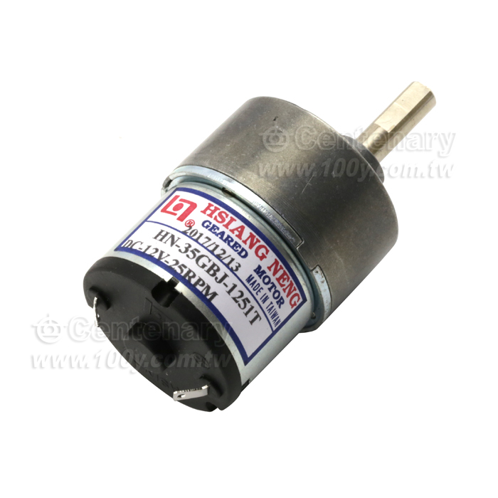 直流減速馬達 DC12V空載轉速:25RPM - 118120 產品圖片
