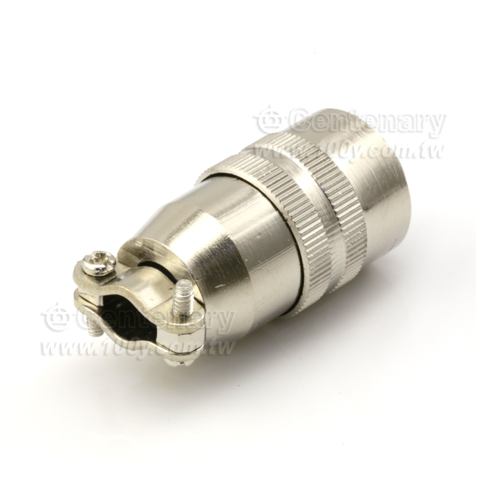 Push-pull nickel plated circular plug - 129506 Product Image