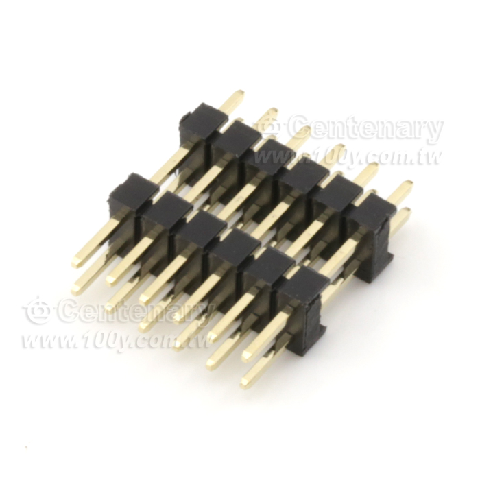 P:2.54mm Double Row Straight  Pin Header - 120159 Product Image