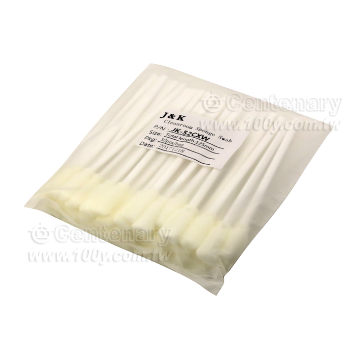超細海綿寬小扁頭  12*8*25.5mm  總長128mm  （50支/包） - 119992 產品圖片
