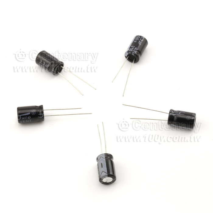 3.3uF/250V Large Can Aluminium Electrolytic Snap Capacitor - 120582 Product Image