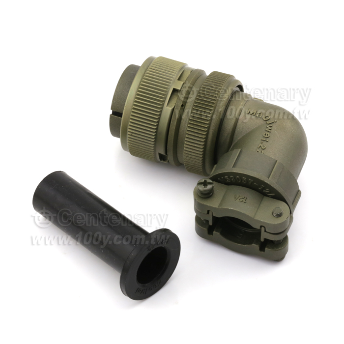 90° Angle Connector+Cable Strain Relief Clamp - 120730 Product Image