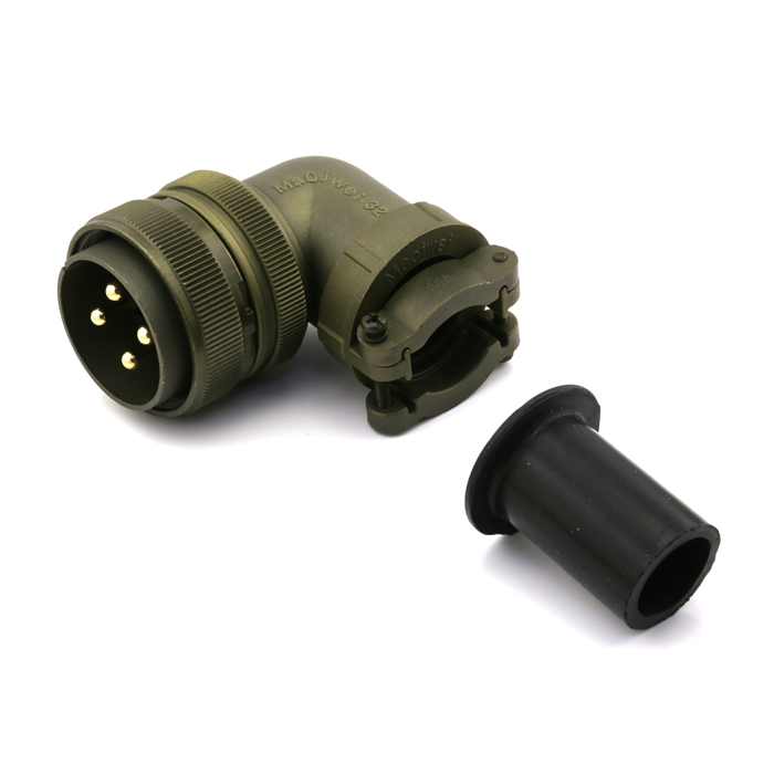 90° Angle Connector+Cable Strain Relief Clamp - 120768 Product Image