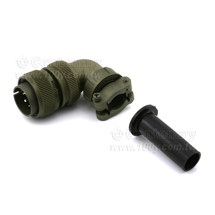 90° Angle Plug+Cable Strain Relief Clamp - 120625 Product Image