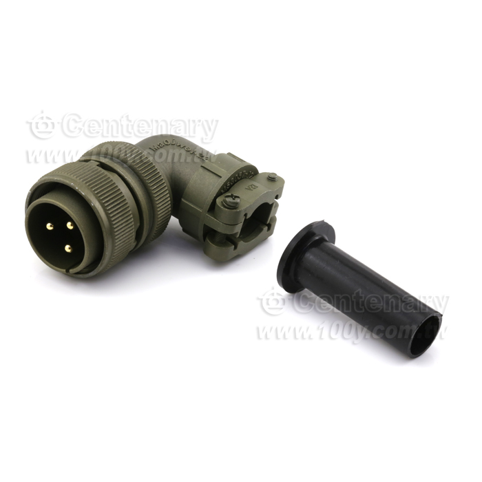 90° Angle Connector+Cable Strain Relief Clamp - 120720 Product Image