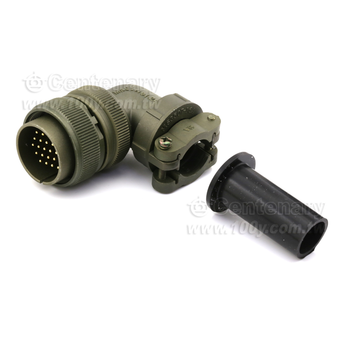 24P公端彎管接頭+電纜夾 - 120750 產品圖片