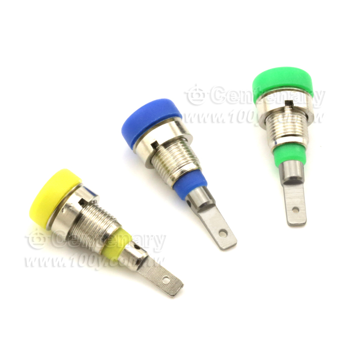2mm Yellow Dr. Terminal / Nickel Plated - 121183 Product Image