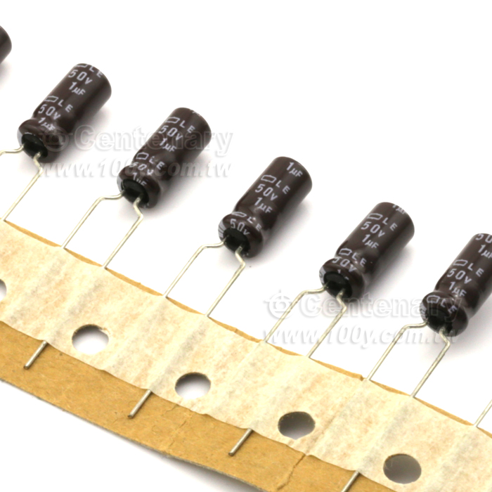 LE series 1uF/50V ±20% 105°C 5*11mm high frequency longevity - 122151 Product Image