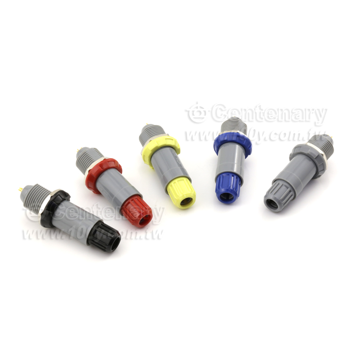圓形推拉自鎖塑料連接器 2P 黑 - 121459 產品圖片