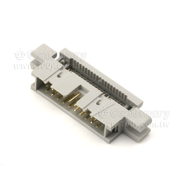20P簡易壓排公頭 P:2.54mm(定位孔)【ROHS】 - 30384 產品圖片