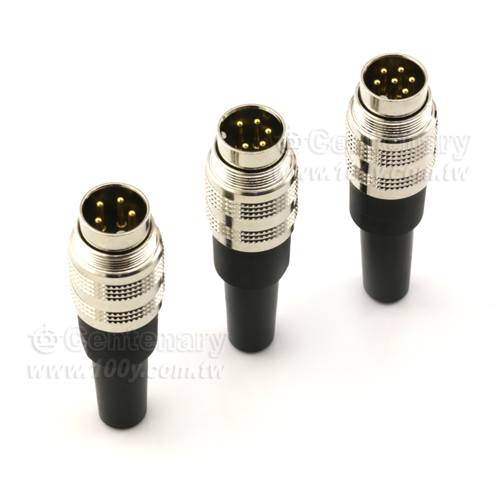 M16-4P公頭傳感器防水連接器 (出線口6-8mm) - 122033 產品圖片