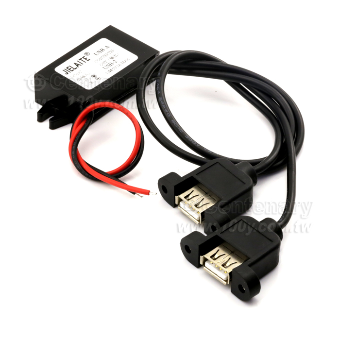 降壓模塊 12V轉5V/3A帶雙USB 帶耳朵 - 121256 產品圖片