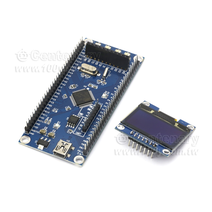 STM32F107RC核心板+1.3寸OLED顯示屏 - 123936 產品圖片