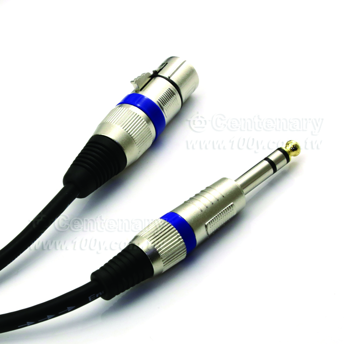 6.5 turn kanon 6.35 turn cannon three core TRS balanced audio line - 123668 Product Image