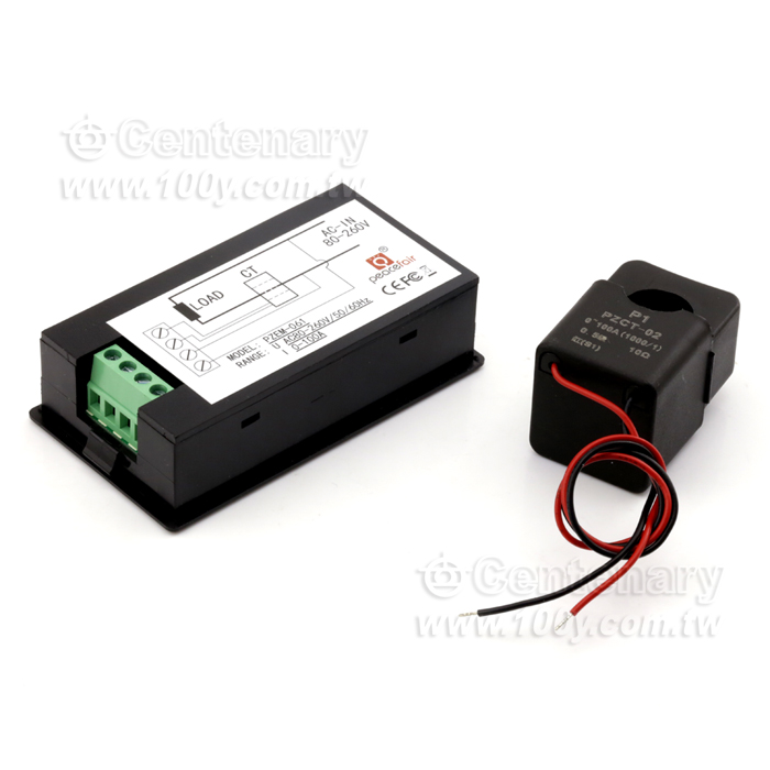 電流/0-100A 電壓80-260V 交流多功能表頭 +開合式CT電流+電壓+功率+電量表） - 123725 產品圖片