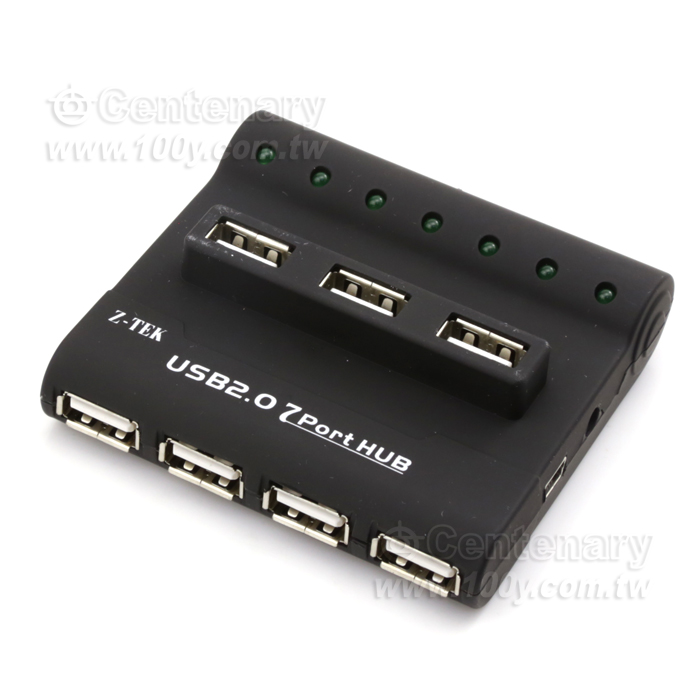 Z-TEK_USB2.0  7口 4A集線器 - 124529 產品圖片