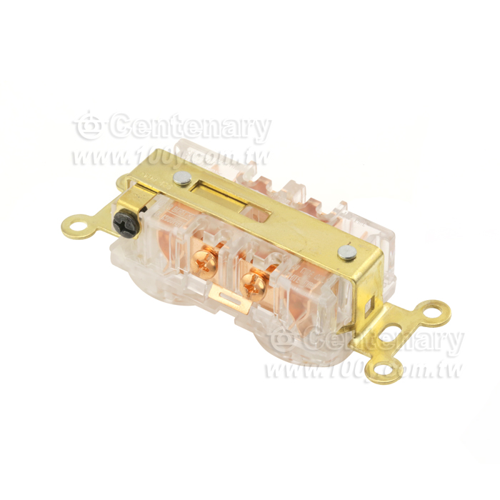 KING-SNAKE_插座 20A/125V 透明色 (材質: 黃銅鍍紫銅) - 124646 產品圖片