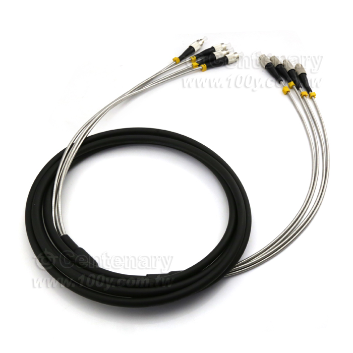 YPLINK_工程電信級單模4芯光纖跳線 FC/UPC-FC/UPC 3M  9/125 防水 - 125358 產品圖片