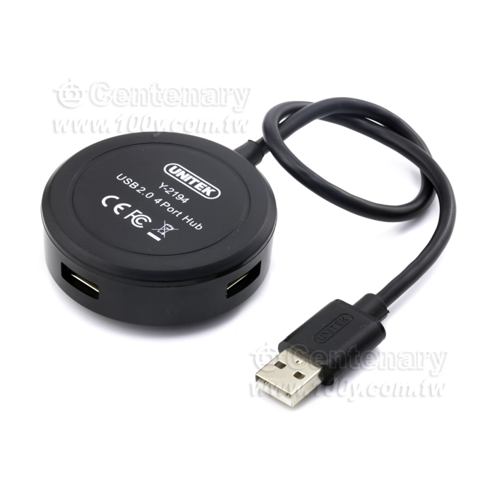 優越者_4口 USB2.0 圓形集線器 0.3M (一分四集線器） - 126279 產品圖片