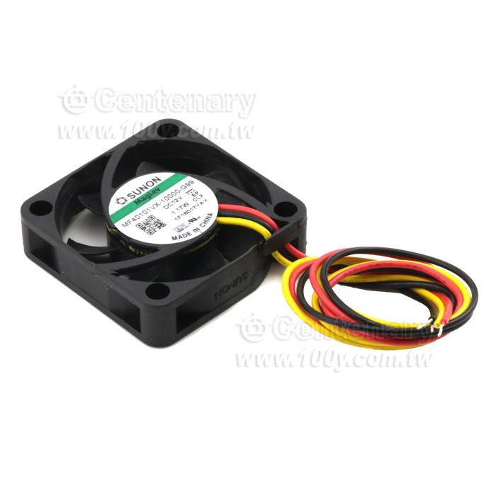 帶線式風扇 DC12V 87mA/Max 101mA 40*40*10mm - 119526 產品圖片