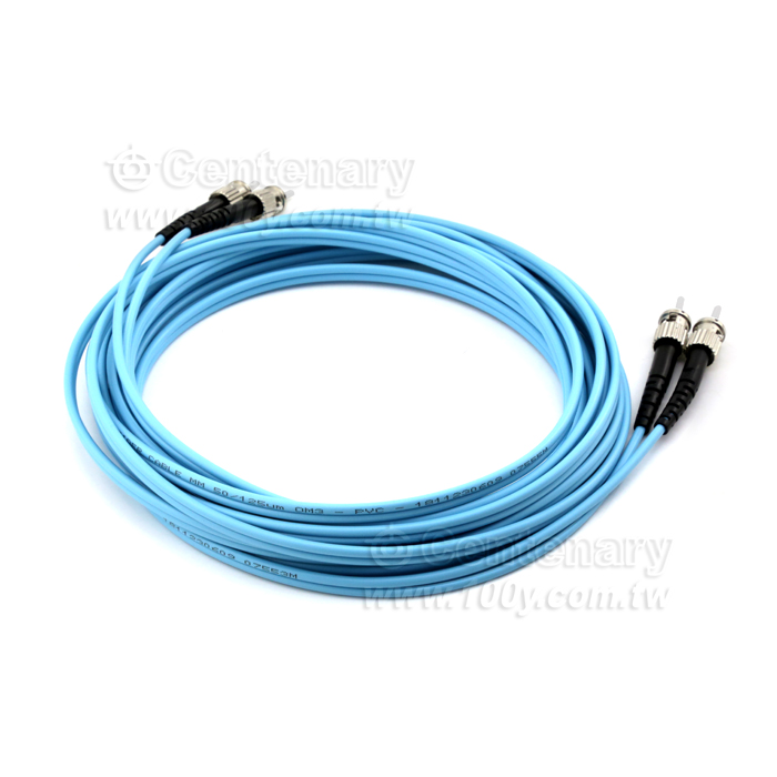 ST/PC-ST/PC 多模雙芯光纖跳線 5M  OM3 - 127677 產品圖片