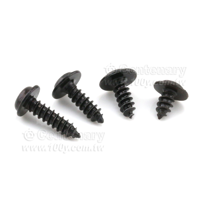 圓頭尖尾⊕字黑鋅螺絲 M3*10mm - 120837 產品圖片