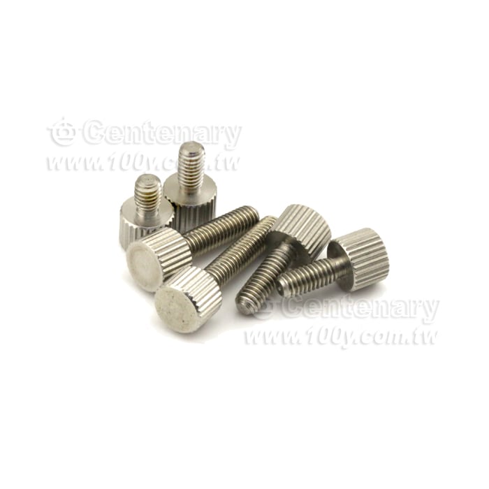 304圓形單頭滾花手擰螺絲M2.5*6MM - 138055 產品圖片