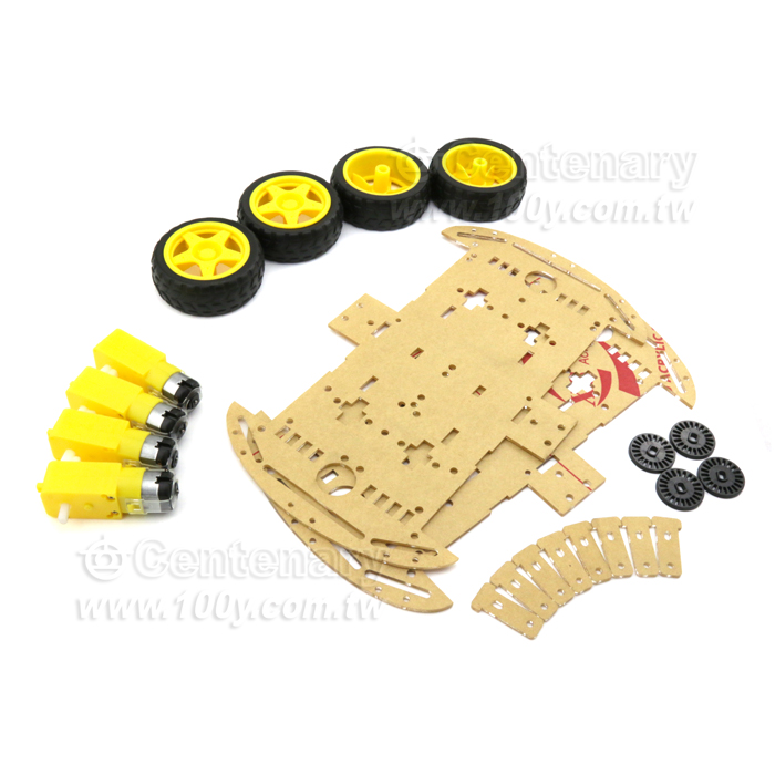 4WD 智能小車 雙層 4輪驅動力十足  （帶磁性） - 128602 產品圖片