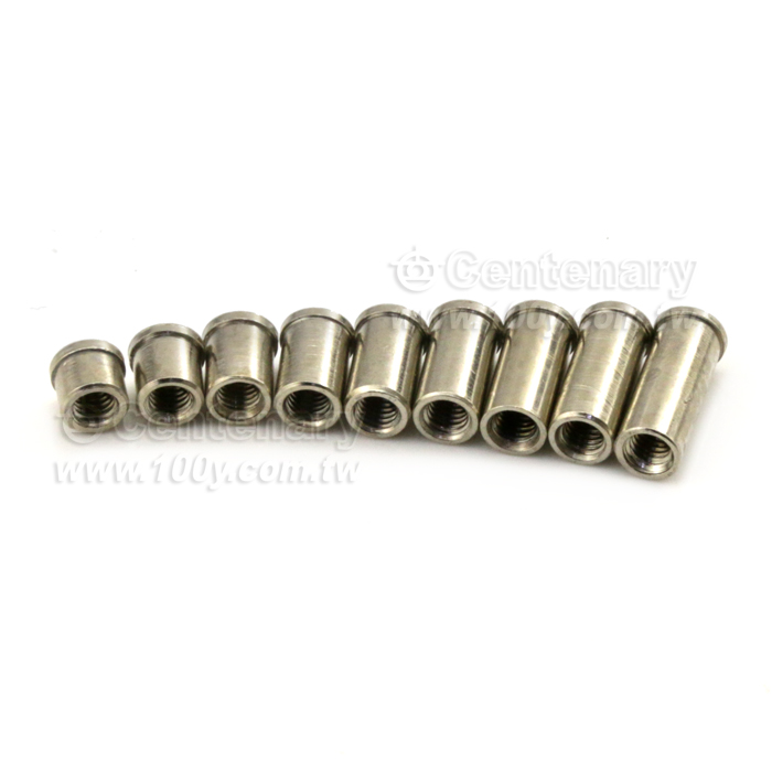 M3圓形帶盤焊接柱 T型柱PCB點焊母柱 M3*4+1 - 128584 產品圖片